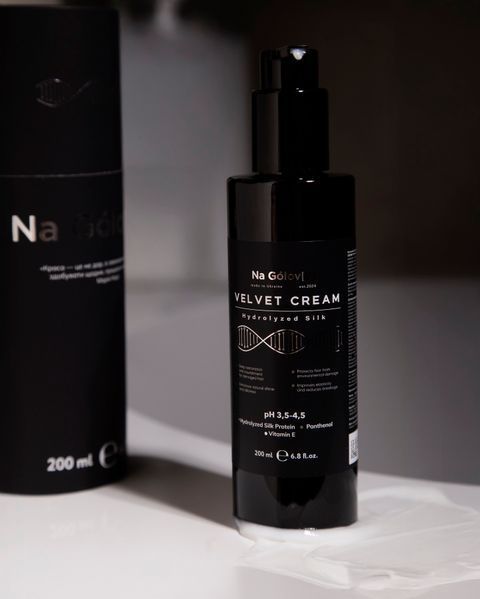 Незмивний крем-кондиціонер Velvet Cream із гідралізованим шовком Na Golov[y] pH 3,5&ndash;4,5 87766 фото