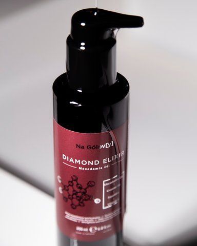 Флюїд для волосся Diamont Elixir з олією макадамії Na Golov[y] 76569 фото